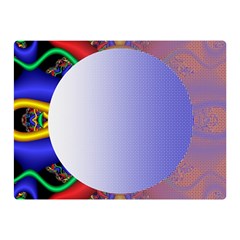 Texture Circle Fractal Frame Double Sided Flano Blanket (mini)  by Simbadda