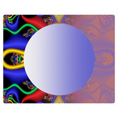 Texture Circle Fractal Frame Double Sided Flano Blanket (medium)  by Simbadda