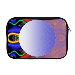 Texture Circle Fractal Frame Apple Macbook Pro 17  Zipper Case