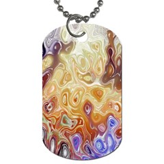 Space Abstraction Background Digital Computer Graphic Dog Tag (one Side) by Simbadda