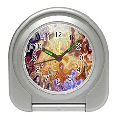 Space Abstraction Background Digital Computer Graphic Travel Alarm Clocks by Simbadda