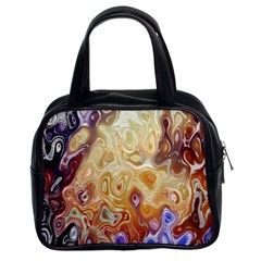 Space Abstraction Background Digital Computer Graphic Classic Handbags (2 Sides) by Simbadda