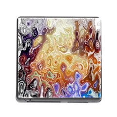 Space Abstraction Background Digital Computer Graphic Memory Card Reader (square) by Simbadda