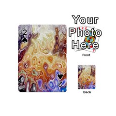 Space Abstraction Background Digital Computer Graphic Playing Cards 54 (mini)  by Simbadda