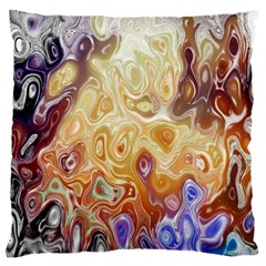 Space Abstraction Background Digital Computer Graphic Large Cushion Case (one Side) by Simbadda