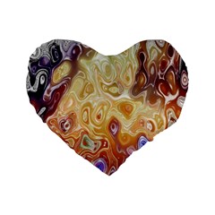 Space Abstraction Background Digital Computer Graphic Standard 16  Premium Heart Shape Cushions by Simbadda