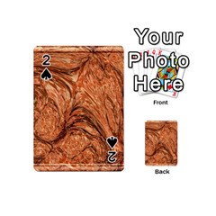 3d Glass Frame With Fractal Background Playing Cards 54 (mini)  by Simbadda