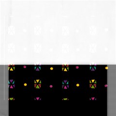 Abstract A Colorful Modern Illustration Black Background Rectangular Jigsaw Puzzl by Simbadda