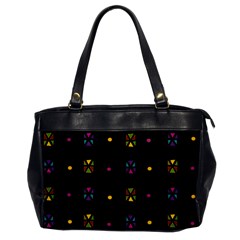 Abstract A Colorful Modern Illustration Black Background Office Handbags by Simbadda