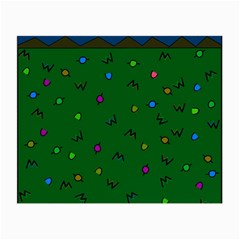 Green Abstract A Colorful Modern Illustration Small Glasses Cloth by Simbadda