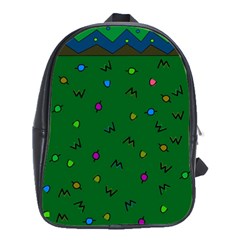 Green Abstract A Colorful Modern Illustration School Bags(large)  by Simbadda