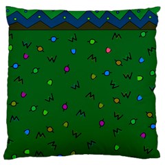 Green Abstract A Colorful Modern Illustration Standard Flano Cushion Case (one Side) by Simbadda