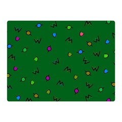 Green Abstract A Colorful Modern Illustration Double Sided Flano Blanket (mini)  by Simbadda