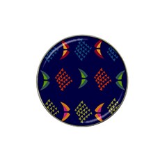 Abstract A Colorful Modern Illustration Hat Clip Ball Marker by Simbadda