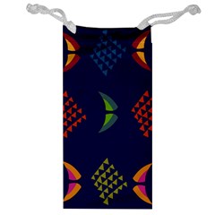 Abstract A Colorful Modern Illustration Jewelry Bag by Simbadda