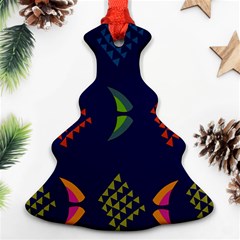 Abstract A Colorful Modern Illustration Christmas Tree Ornament (two Sides) by Simbadda