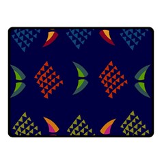 Abstract A Colorful Modern Illustration Double Sided Fleece Blanket (small)  by Simbadda