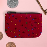 Red Abstract A Colorful Modern Illustration Mini Coin Purses Front