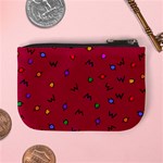 Red Abstract A Colorful Modern Illustration Mini Coin Purses Back