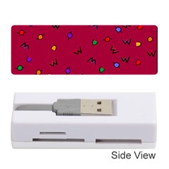 Red Abstract A Colorful Modern Illustration Memory Card Reader (stick)  by Simbadda