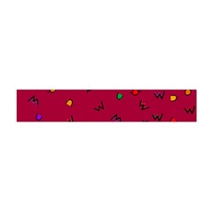 Red Abstract A Colorful Modern Illustration Flano Scarf (mini) by Simbadda