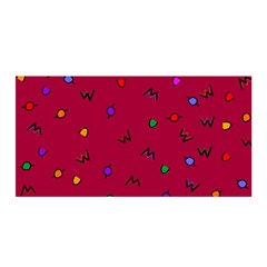 Red Abstract A Colorful Modern Illustration Satin Wrap by Simbadda