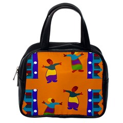 A Colorful Modern Illustration For Lovers Classic Handbags (one Side) by Simbadda