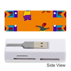 A Colorful Modern Illustration For Lovers Memory Card Reader (stick)  by Simbadda