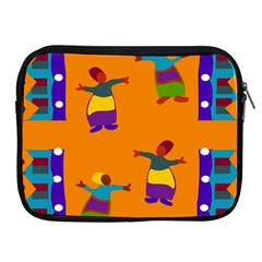 A Colorful Modern Illustration For Lovers Apple Ipad 2/3/4 Zipper Cases by Simbadda