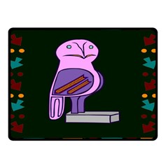 Owl A Colorful Modern Illustration For Lovers Fleece Blanket (small) by Simbadda