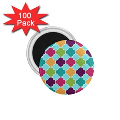 Colorful Quatrefoil Pattern Wallpaper Background Design 1 75  Magnets (100 Pack)  by Simbadda