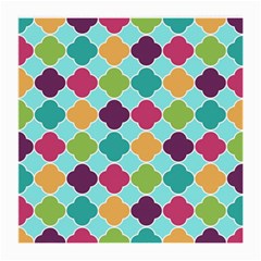 Colorful Quatrefoil Pattern Wallpaper Background Design Medium Glasses Cloth by Simbadda