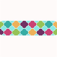 Colorful Quatrefoil Pattern Wallpaper Background Design Large Bar Mats by Simbadda