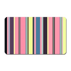 Seamless Colorful Stripes Pattern Background Wallpaper Magnet (rectangular) by Simbadda