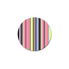 Seamless Colorful Stripes Pattern Background Wallpaper Golf Ball Marker (4 Pack) by Simbadda