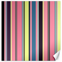 Seamless Colorful Stripes Pattern Background Wallpaper Canvas 12  X 12   by Simbadda