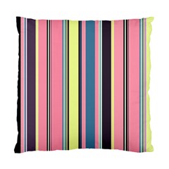 Seamless Colorful Stripes Pattern Background Wallpaper Standard Cushion Case (two Sides) by Simbadda