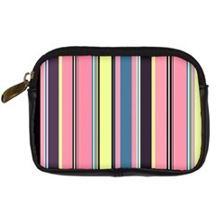 Seamless Colorful Stripes Pattern Background Wallpaper Digital Camera Cases by Simbadda