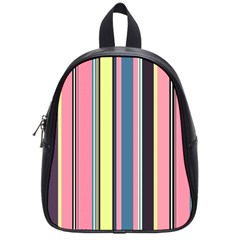 Seamless Colorful Stripes Pattern Background Wallpaper School Bags (small)  by Simbadda