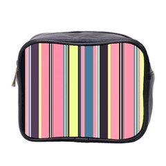 Seamless Colorful Stripes Pattern Background Wallpaper Mini Toiletries Bag 2-side by Simbadda