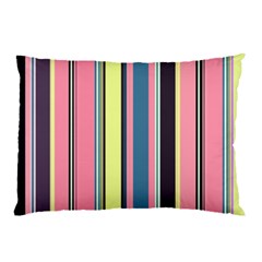 Seamless Colorful Stripes Pattern Background Wallpaper Pillow Case (two Sides) by Simbadda