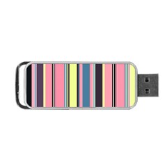 Seamless Colorful Stripes Pattern Background Wallpaper Portable Usb Flash (one Side) by Simbadda