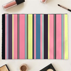 Seamless Colorful Stripes Pattern Background Wallpaper Cosmetic Bag (xxl)  by Simbadda