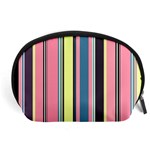 Seamless Colorful Stripes Pattern Background Wallpaper Accessory Pouches (Large)  Front