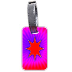 Pink Digital Computer Graphic Luggage Tags (two Sides) by Simbadda