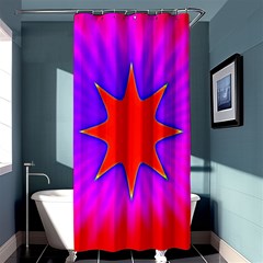 Pink Digital Computer Graphic Shower Curtain 36  X 72  (stall)  by Simbadda