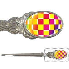 Squares Colored Background Letter Openers