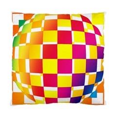 Squares Colored Background Standard Cushion Case (two Sides) by Simbadda