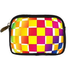 Squares Colored Background Digital Camera Cases