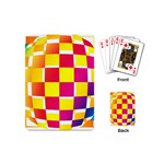 Squares Colored Background Playing Cards (Mini)  Back